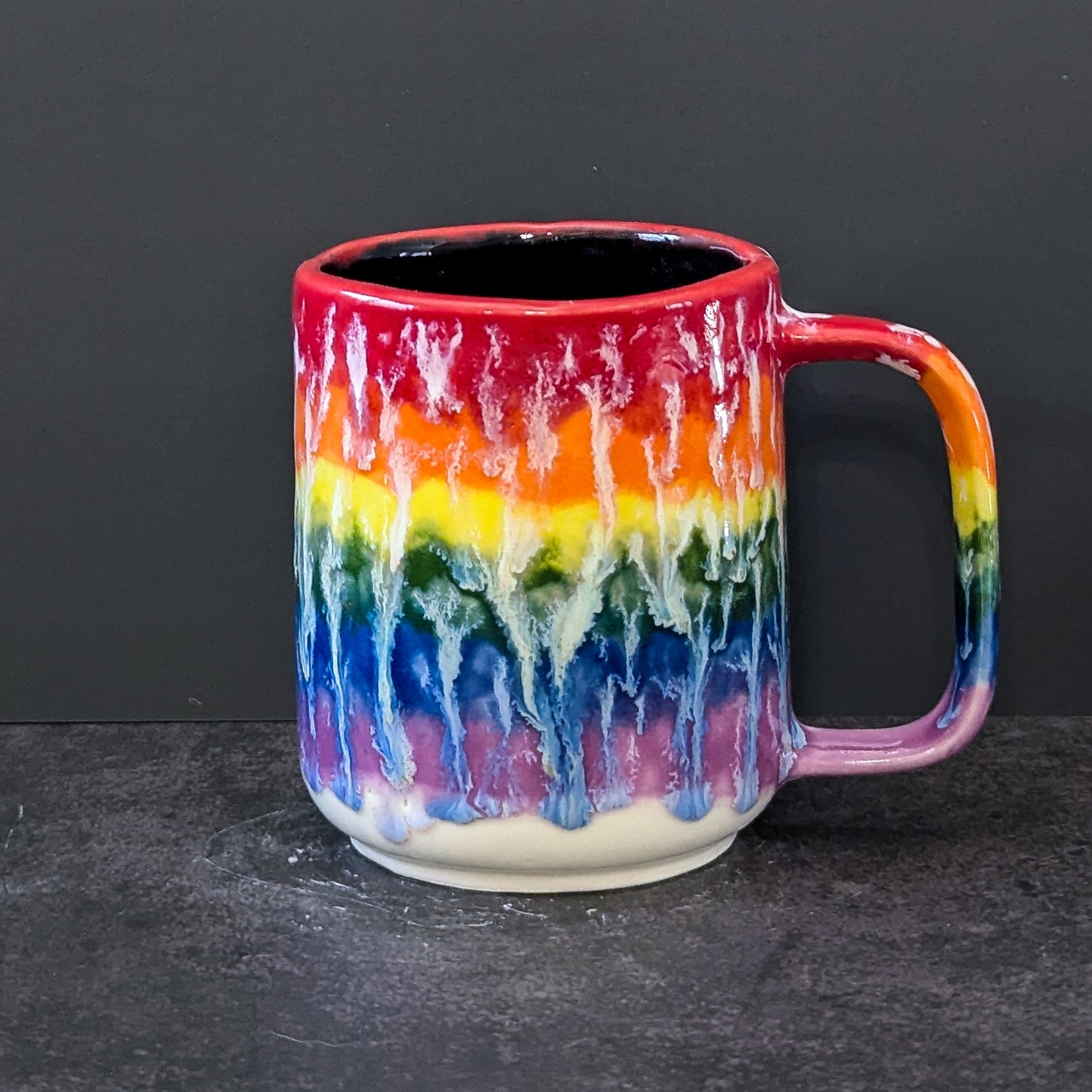 (RESERVED) Mug: It's OK To Punch Nazis! (Rainbow)