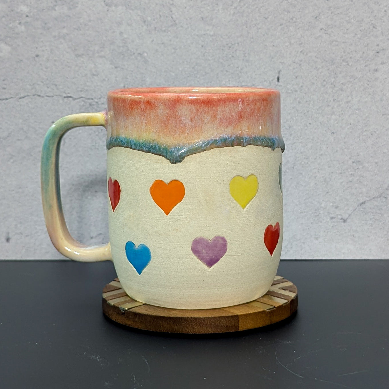 Mug: Rainbow Hearts