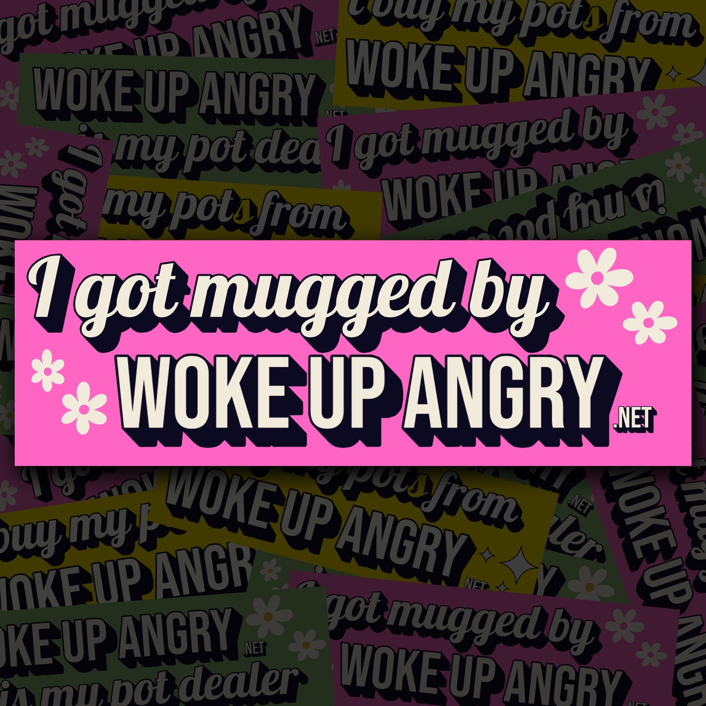 Sticker: I Got Mugged By Woke Up Angry