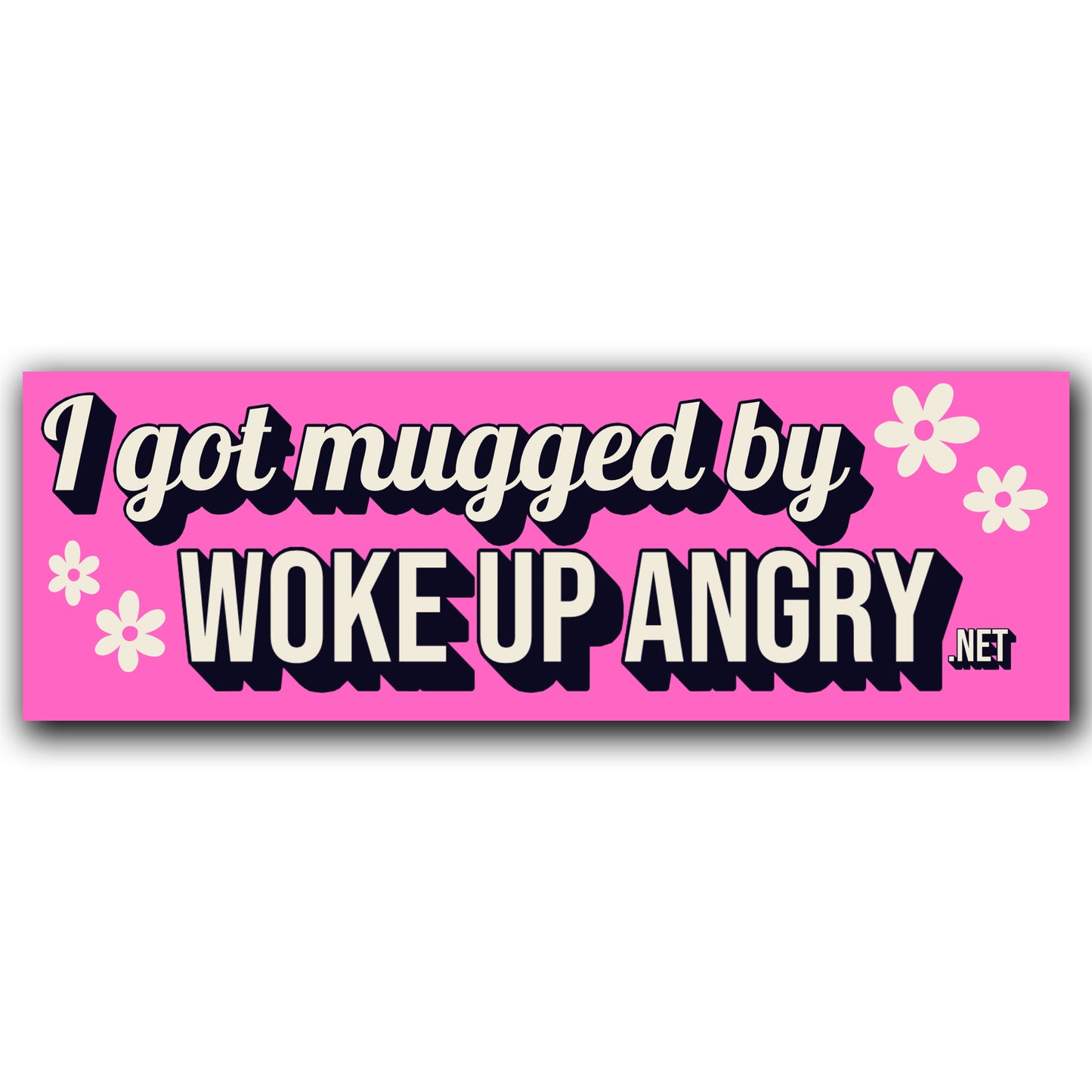 Sticker: I Got Mugged By Woke Up Angry