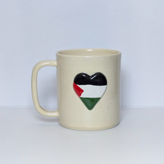 Mug: Palestine Flag Heart