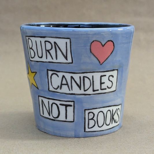 Burn Candles, Not Books - Two Wick Soy Candle (Snickerdoodle)