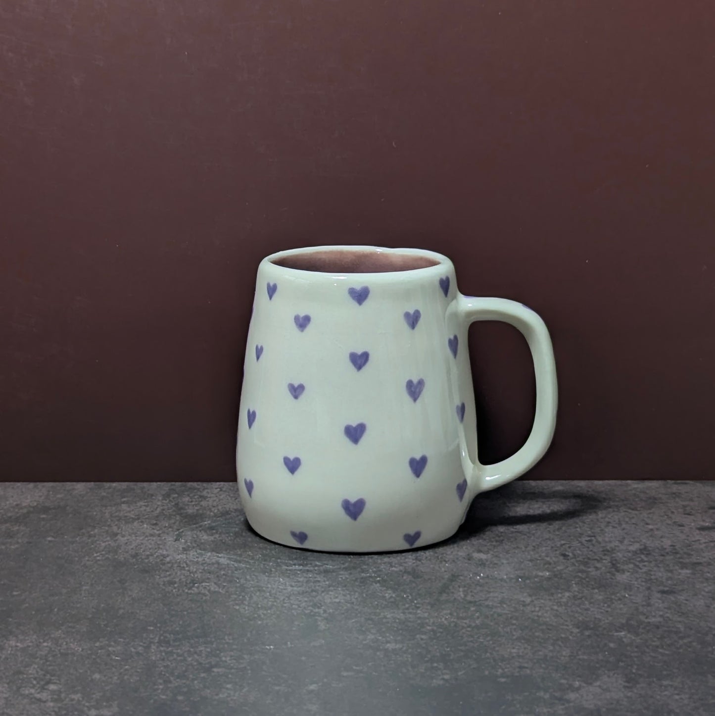 Mug: It's OK To Punch Nazis! (Lavender Hearts)