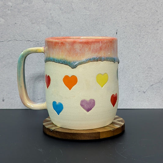 Mug: Rainbow Hearts