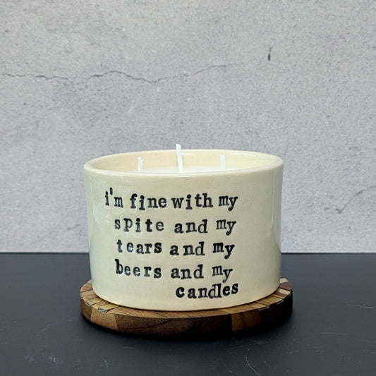Candle: Closure (Vanilla Sugar, three wick, soy)